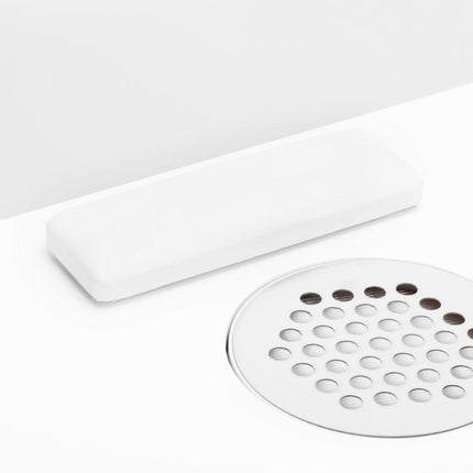 BeautyKit grožio salono manikiūro stalas – baltas dizainas su stalčiais ir efektyviu dulkių surinkimo sprendimu