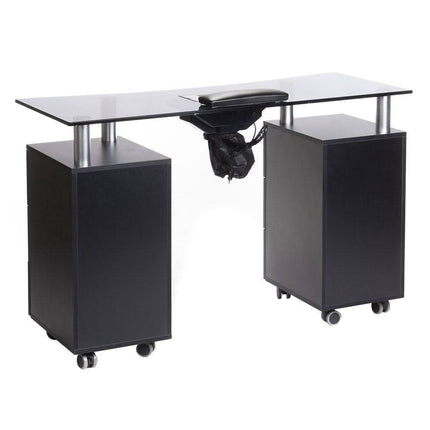 BS BD-3425-1 manikiūro darbo stalas su built-in dulkių surinkimo sistema – ergonomiška įranga manikiūristei
