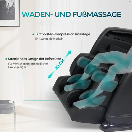 Patogus masažinis krėslas salonui – Aspria by NAIPO Classic-Comfort su atlošiamu mechanizmu