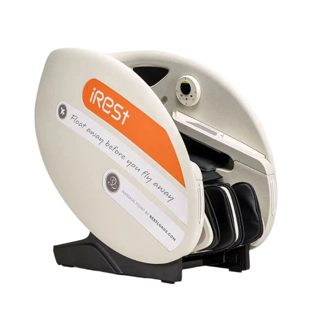 iRest R-PASS masažinis krėslas smėlio juodos spalvos profesionaliam salonui ir namų naudojimui