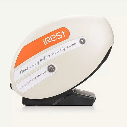 Profesionalus masažinis krėslas iRest R-PASS smėlio spalva moderniam grožio salonui