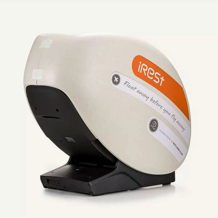iRest R-PASS masažinis fotelis juodai smėlio dizainas patogiam klientų priėmimui salone