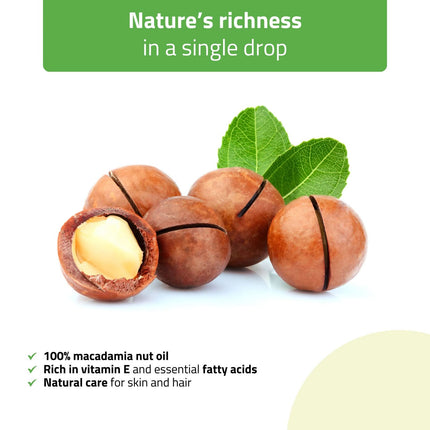 Masažo aliejus HABYS Nature Silky Macadamia, 500 ml su pompa - kitas vaizdas