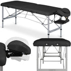 Habys AERO masažo stalas 70 cm VINYL FLEX K015 juodas – profesionalus kosmetologinis gultas salonui