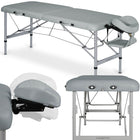 Habys AERO masažo stalas 70 cm pilkas vinyl flex K029 – profesionalus stacionarus stalas kūno procedūroms
