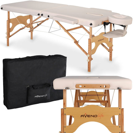 Habys masažo stalas AURA MATT TOUCH K101 smėlio spalvos 64 cm pločio profesionaliam salonui