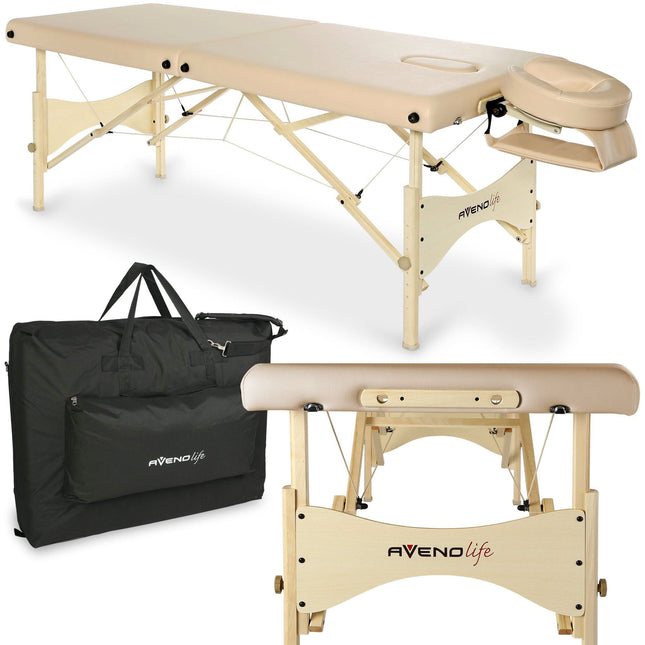 Habys eSPIRIT SOFT TOUCH 70 cm K650 smėlio spalvos masažo stalas profesionaliems salonams