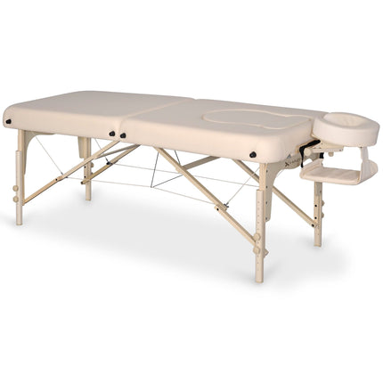 Nėščiųjų masažo gultas OLIVIA SOFT TOUCH K653 – švelnus dizainas ir funkcionalumas grožio salone