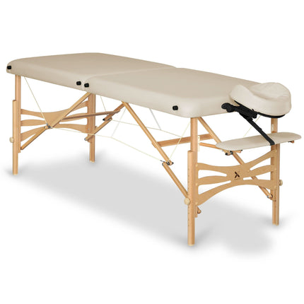 Habys Panda Light Wood K033 smėlio masažo stalo reguliavimo mechanizmas profesionaliems salonams