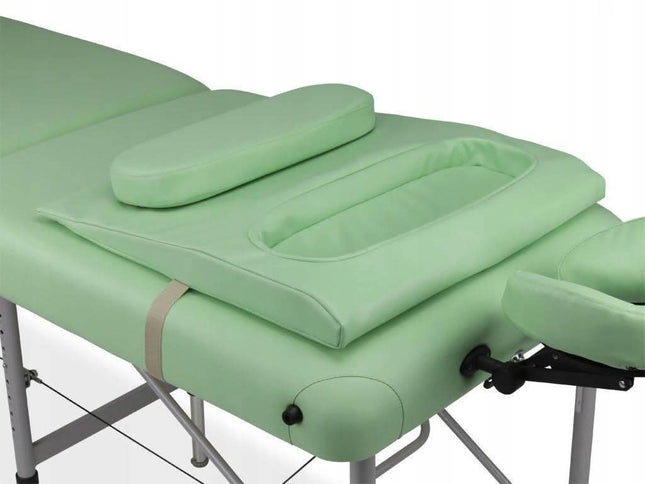 Habys K022 žalia masažo stalo atrama krūtinei – ergonomiška pagalba profesionalioms masažo procedūroms