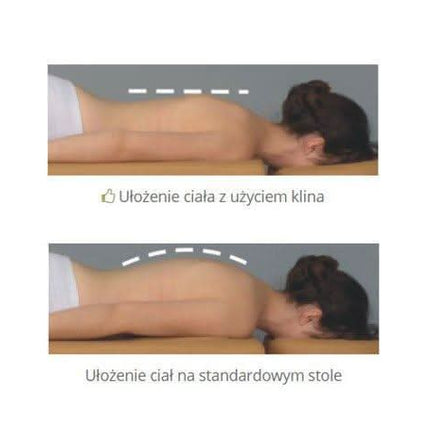 Habys K033 krūtinės atrama masažo stalui – minkšta, smėlio spalvos medžiaga profesionaliam salonui