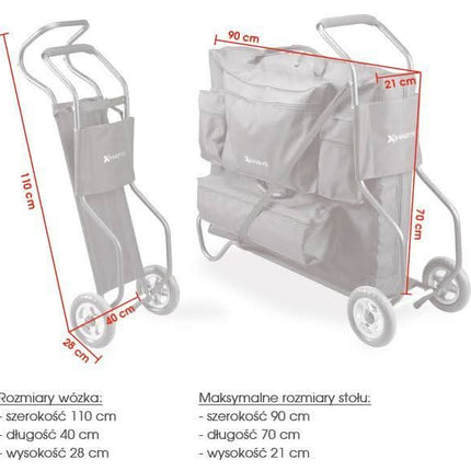 Habys vežimėlis masažo stalui – ergonomiškas ratukais su stabdžiais, skirtas kosmetologijos kabinetui