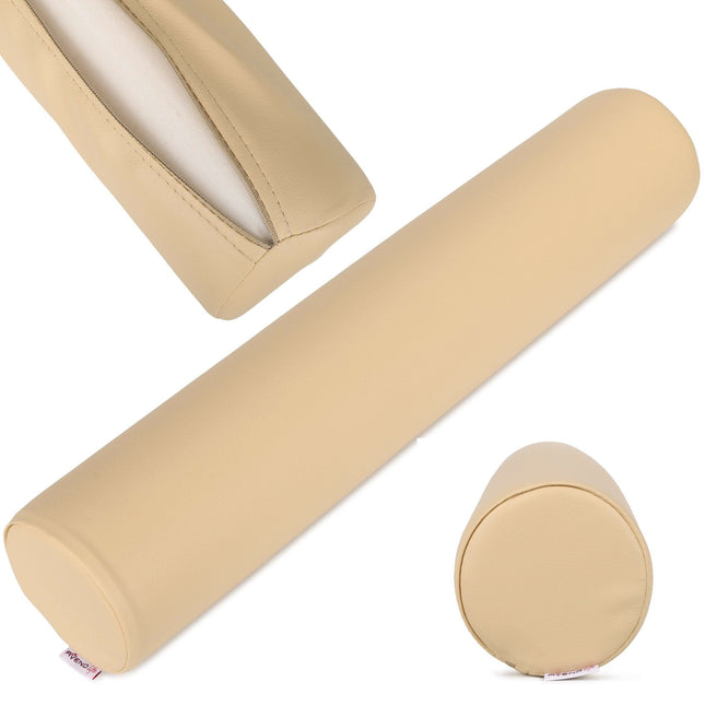 Habys COMFY BASE K533 masažo volelis 12x60 cm smėlio spalvos – profesionali pagalvėlė masažo procedūroms salonuose