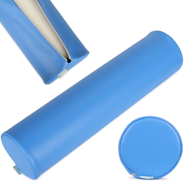 Habys masažo volelis 15x60 cm Vinyl Flex K023 mėlynas – profesionalus masažo įrankis salonams