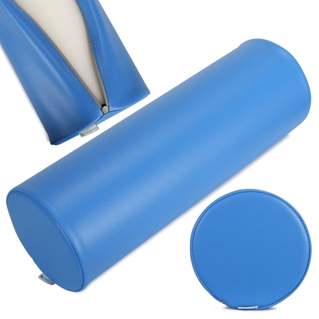 Habys masažo volelis 20x60 cm mėlynas Vinyl Flex K023 – profesionalus procedūrų stalas salonams