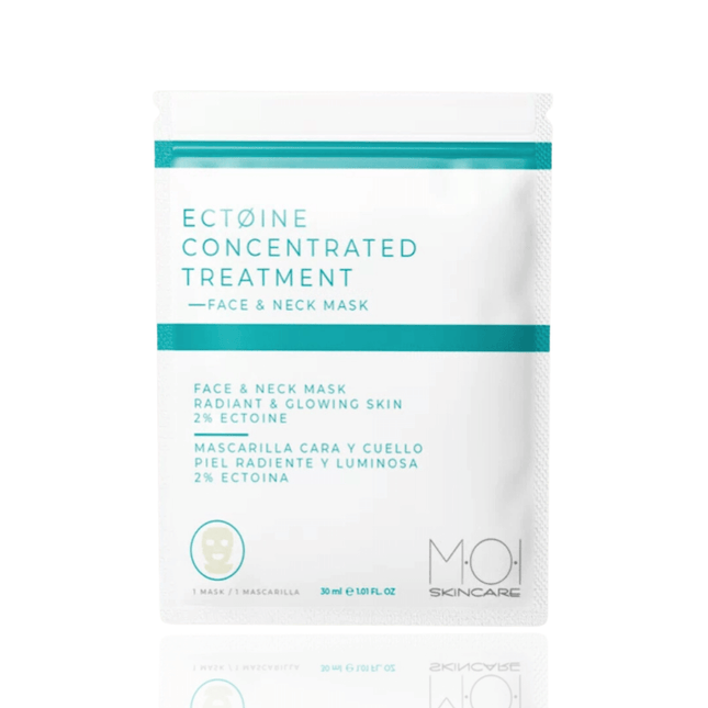 MOI Skincare koncentruota veido ir kaklo kaukė su 2% ektoinu 30ml – drėkinanti apsauginė priemonė profesionaliai veido priežiūrai