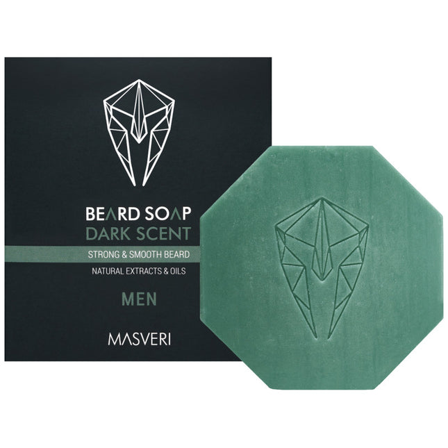Masveri Beard Soap barzdos muilas Dark Scent 100g – profesionali barzdos priežiūra salonams