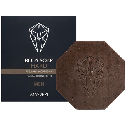 Masveri Body Soap kietasis kūno muilas su šveitikliu 100g – giluminis valymas ir odos šveitimas