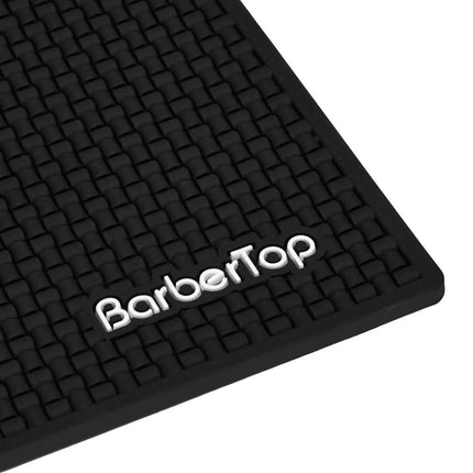 BeautyKit BarberTop barberio kilimėlis – praktiškas aksesuaras žirklėms ir mašinėlėms laikyti kirpykloje