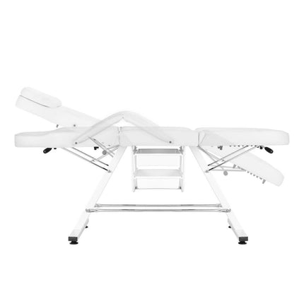 SILLON kosmetologinis gultas – mechaninis reguliavimas ir stalčiai tvarkingam kosmetologijos kabinetui