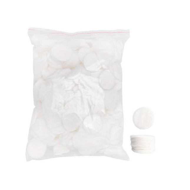 BeautyKit medvilniniai apvalūs kosmetiniai vatos diskeliai 500 g 1200 vnt – vienkartiniai kosmetologijos kabinetams