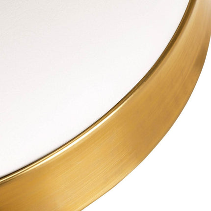 BeautyKit H7 GOLDEN WHITE balta meistro kėdė salone – patvari eko oda, lengvai valoma tarp klientų