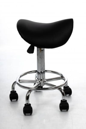 RESTPRO Expert 2 meistro kėdė iš šono – ergonomiškas atlošas ir stabilūs ratai grožio salonui