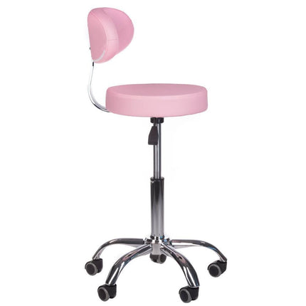 BS BD-9934 reguliuojama meistro kėdė manikiūro ir pedikiūro kabinetui, rožinės spalvos