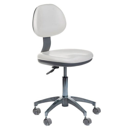 BS meistro kėdė su atlošu BD-Y942 balta – ergonomiška sėdimoji vieta kosmetologijos kabinetui