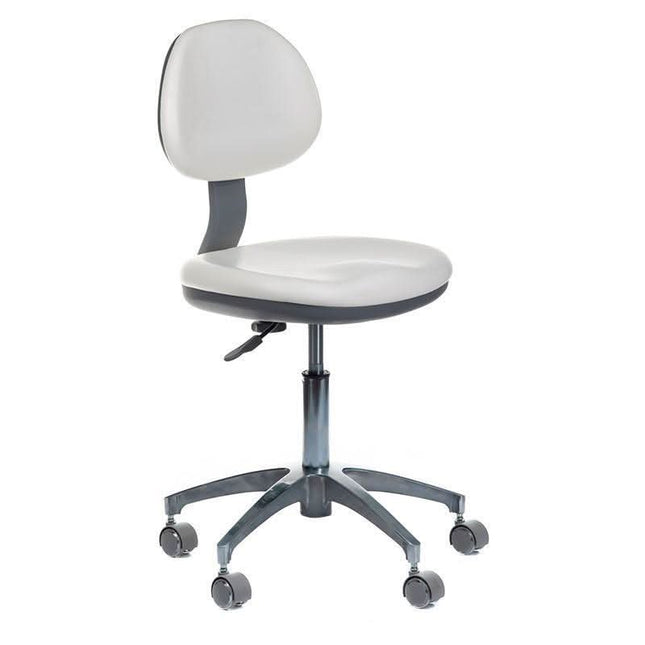 BS meistro kėdė su atlošu BD-Y942 balta – ergonomiška sėdimoji vieta kosmetologijos kabinetui