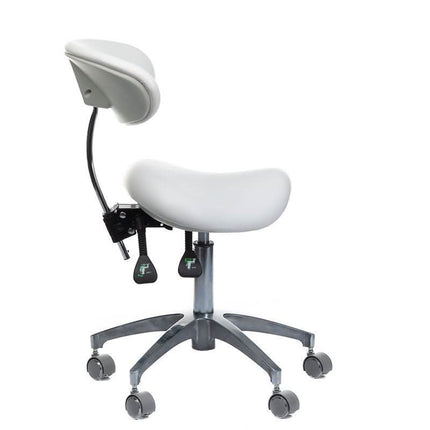 Ergonomiška balno formos meistro kėdutė su atlošu BS BD-Y925 – tinkama ilgalaikiam darbui grožio procedūrų metu