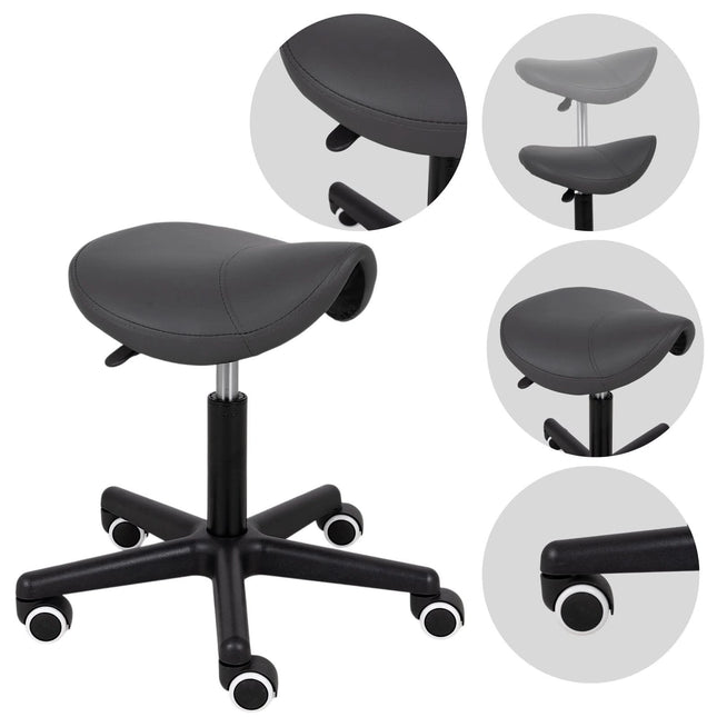 Meistro kėdutė balno tipo HABYS LUMO, Comfy Base k521 pilka