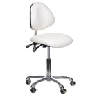 BS meistro kėdutė BY-8377 balta – ergonomiška profesionali sėdėjimo vieta grožio salonų meistrams