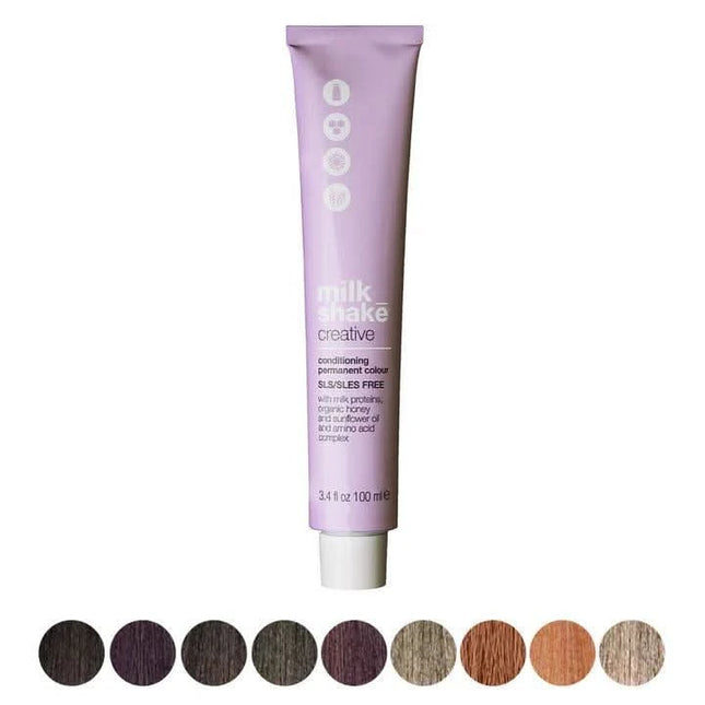 Milk Shake Creative Permanent plaukų dažai 7.84 moka copper medium blond – profesionalūs salonui