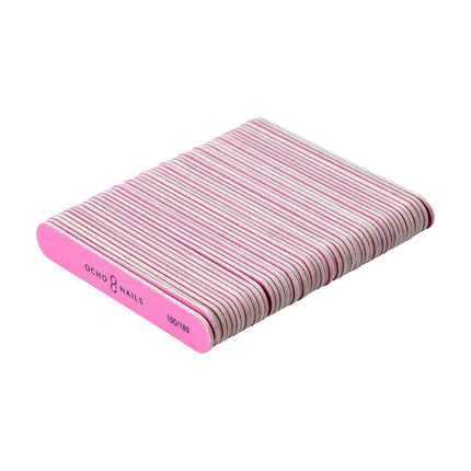 Mini nagų dildės OCHO NAILS tiesios 100/180, 50 vnt. - nuotrauka 6