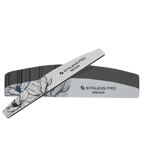 Staleks PRO Expert 40 mineralinė nagų dildė D forma 180/240 gritas – profesionali natūralių nagų šlifavimui salone