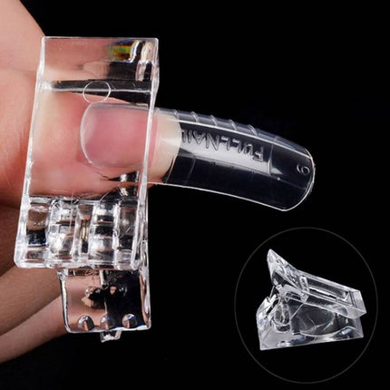 Profesionalus nagų formelių fiksavimo spaustukas BeautyKit – ergonomiškas dizainas tiksliam pritaikymui manikiūro studijoje
