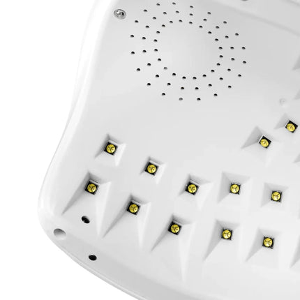 Balta 65W nagų lempa OCHO NAILS X13 Plus – patikimas sprendimas didelio srauto manikiūro salonams