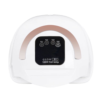 GLOW S1 Dual LED nagų lempa 168W – greitas gelinio lako džiovinimas
