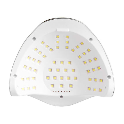 GLOW F2 SP UV/LED lempa pedikiūrui – platus nušvietimo plotas patogiam kojų nagų gelių kietinimui