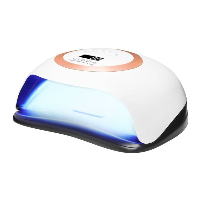 GLOW V1 nagų lempa UV/LED 168 W auksinė – profesionali manikiūro ir pedikiūro lempa