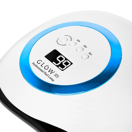 GLOW V1 168W mėlyna lempa – darbo vietos apšvietimo sprendimas nagų technologei