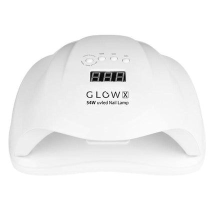 GLOW X 54W dual LED technologijos nagų lempa – tolygus kietėjimas visoje nagų plokštelėje