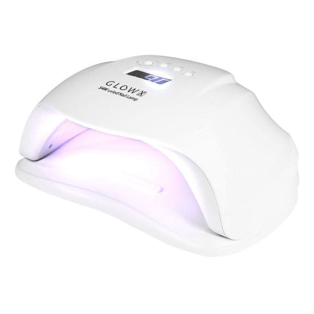 GLOW Nagų lempa UV/LED GLOW X 54W profesionali manikiūro pedikiūro įranga salonams su dual LED technologija