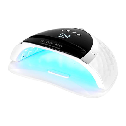 GLOW YC57 nagų lempa UV/LED 268 W balta – profesionali manikiūro ir pedikiūro lempa salonui