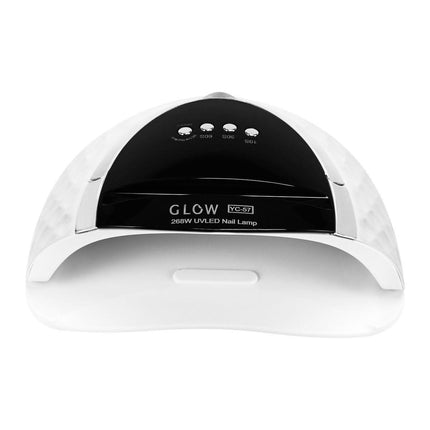 Balta GLOW YC57 nagų lempa – galingas 268 W UV/LED apšvietimas pedikiūrui