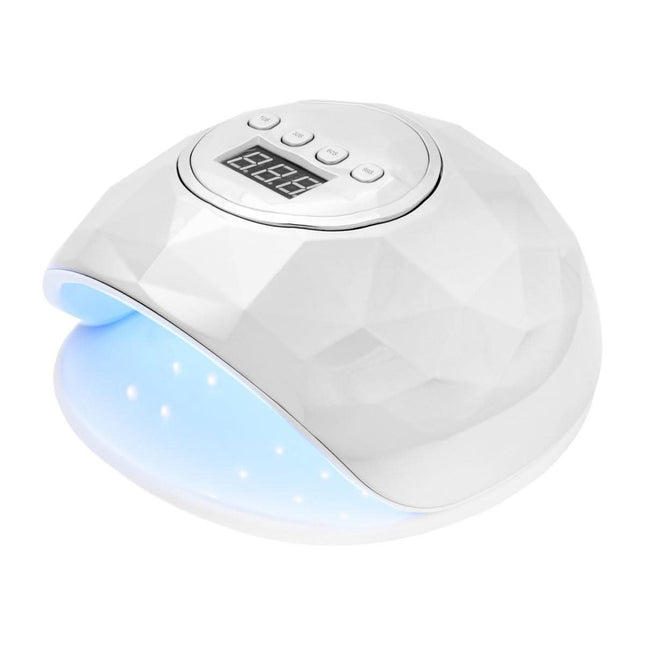 BeautyKit SHINY 86W UV/LED nagų lempa balta – profesionali manikiūro pedikiūro įranga salonams