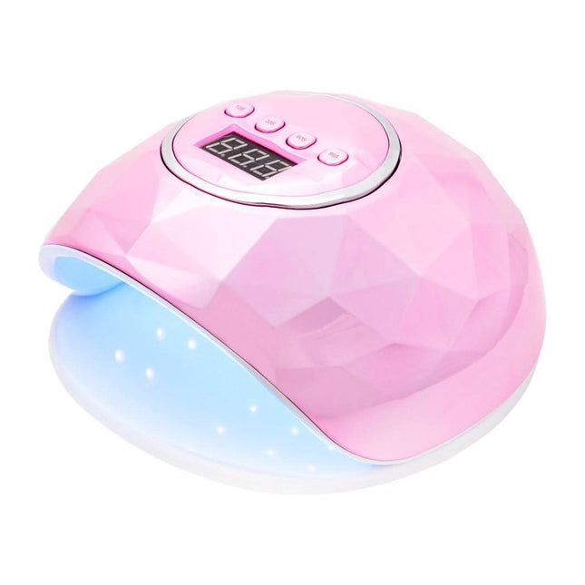 BeautyKit SHINY 86W UV/LED nagų lempa rožinė manikiūrui ir pedikiūrui – 39 šviesos diodai, 365nm ir 405nm