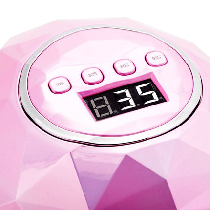 BeautyKit SHINY rožinė 39 diodų nagų lempa manikiūrui – tolygus kietinimas UV ir LED technologija