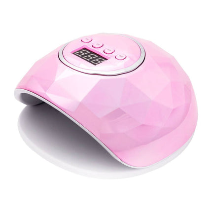 BeautyKit SHINY rožinė UV/LED lempa profesionaliam salonui – greitas gelių kietinimas 86W galia